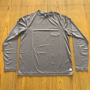 Vuori Tradewind Performance Long Sleeve Tee - Quartz Heather